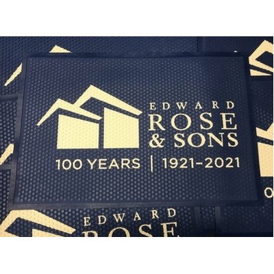 Logo Emissary Outdoor Rubber Scraper Mat - 2' X 3'